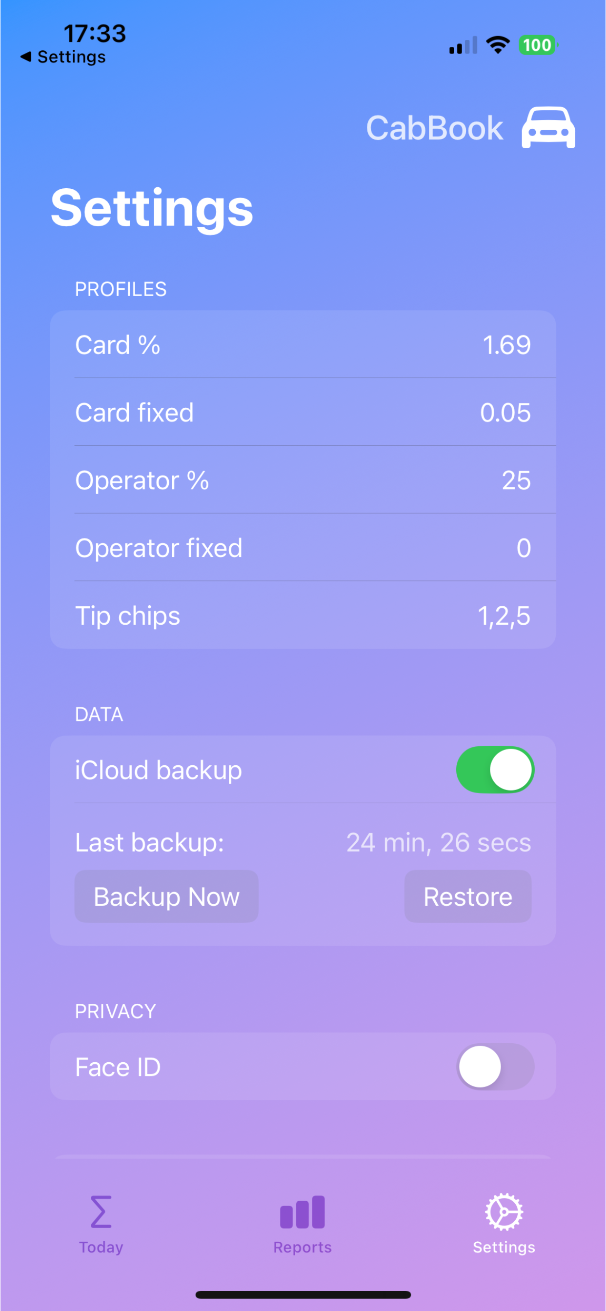 CabBook App Screenshot 3
